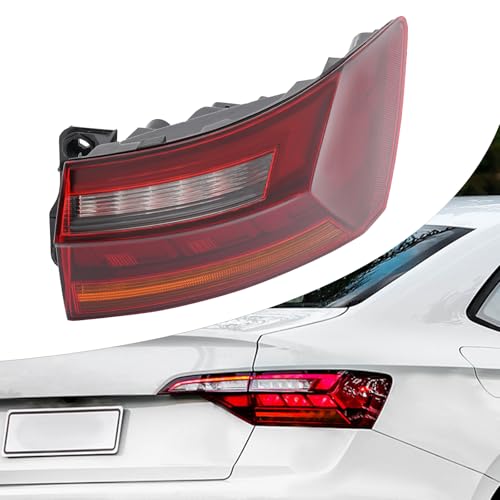EnSyuSuMa For 2019-2023Volkswagen Jetta Tail Light, LED Right Passenger Side Taillight Assembly, Rear Brake Light OEM VW2805128, 17A945096A, VW2804128, 17A945095A (Right Tail Light)