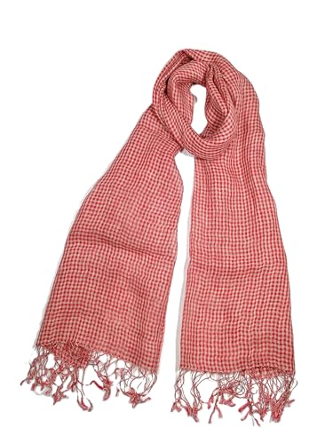Image of Shanlin Unisex Natural Color 100% Linen Scarves for Men and Women