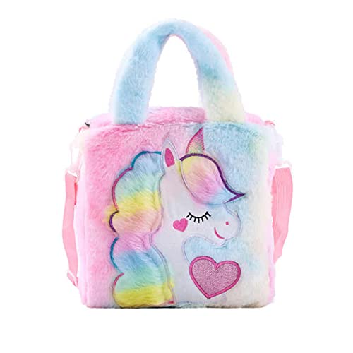 Blue Square Unicorn Bag, Side and Sling bag for all Age Group, Soft Fur Bag, Soft Fluppy Fur Bag,CrossSide bag for girls (multicolour) (B09PF194W3) Amazon Price History, Amazon Price Tracker