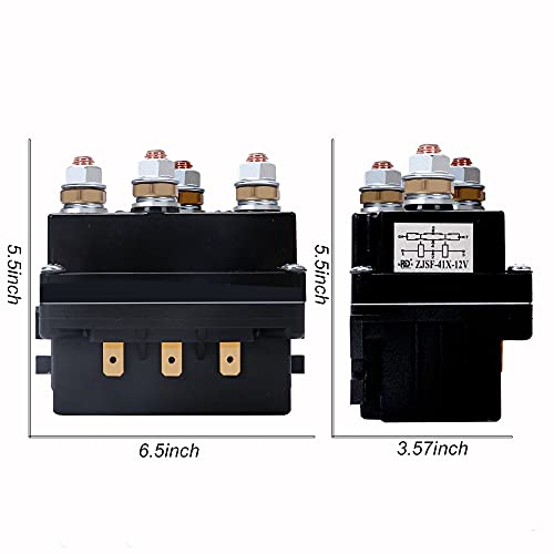 PLIOSAUR 500A 12V Winch Solenoid Relay for 8000-15000lb ATV UT Trucks Winches Replacement - Image 3
