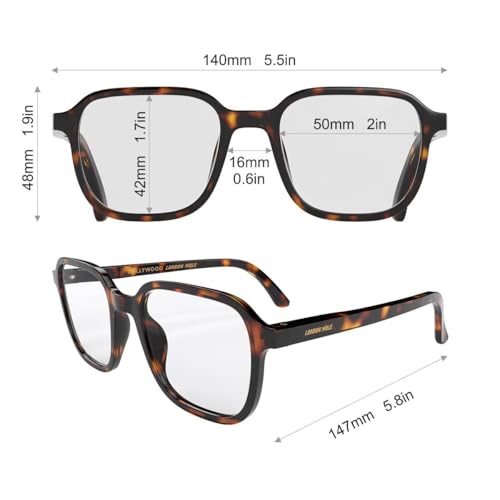 Image of LONDON MOLE Hollywood thin lightweight reading glasses | Sleek square frame | Contemporary minimal style | Men and women