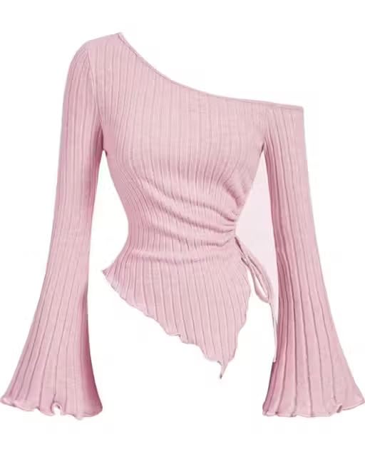 Secrate of Fashion for Women Apricot Drawstring Bell Sleeve Top – Polyester for_Casual Wear - Review, Price and Buying Guide