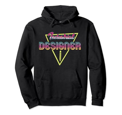 Industrial Designer Jobs Designs - 80er Jahre Retro Industrie Designer Bekleidung Produkt Design Pullover Hoodie