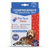 Better Life Science Pet Food & Environmental Sensitivity Hair Sample Testing Kit – Over 460 Items Tested – at-Home Non-Invasive Collection for Dogs & Cats – Informational Report for Pet Owners