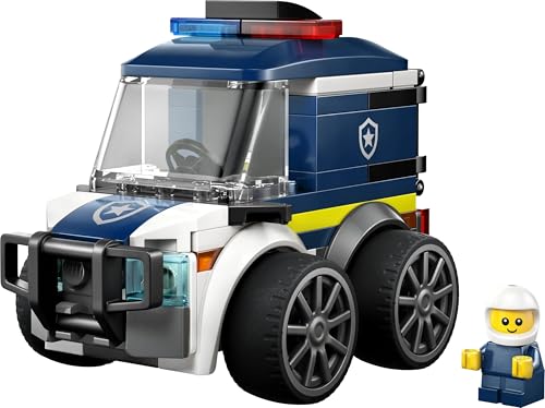 Image of LEGO City Rides - Police Truck - Mini Car Toy Building Kit with Police Officer Minifigure - 60481