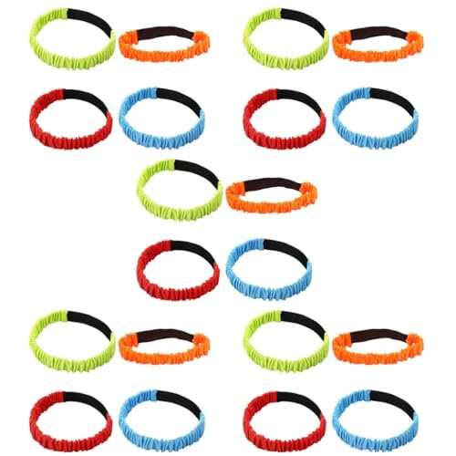 Jeu de course à trois pattes BESPORTBLE élastique pour activités plein air - Lot de 5 ensembles