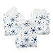 Fun Express PLASTIC GIFT BAG W/SNOWFLAKE (MD) - Party Supplies - 12 Pieces