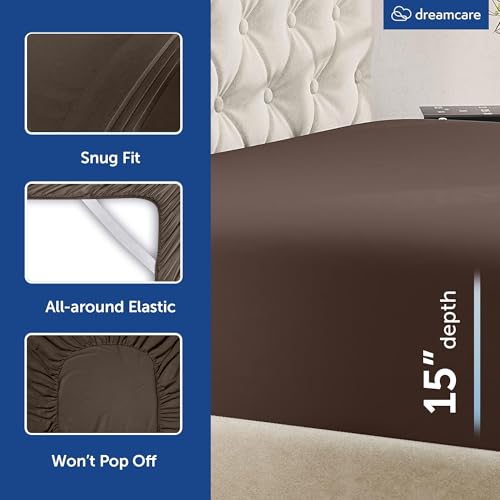 Image of DREAMCARE King Size Sheets Set - 6 pcs Breathable Cooling Sheets King Size