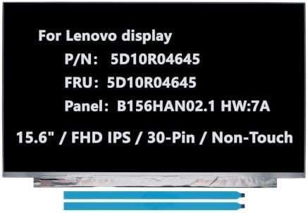 Replacement Screen for Lenovo 5D10R04645 B156HAN02.1 HW:7A — 사진 2