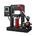 Hydraulic Heat Press, High Pressure Manual Jack Heat Press Machine w/ 5'' X 5'' Dual Heating Plate and Pressure Gauge Hot Press Stamping Machine Heavy Duty Press for Printing Heat Transfer Equipment