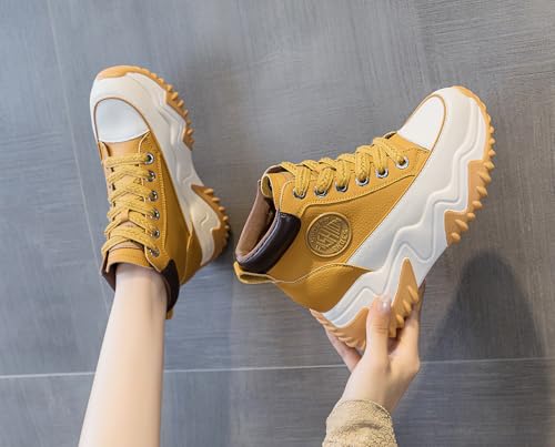 Women's Casual Breathable Platform Sneakers Y2K Comfort Walking Shoes for College Girl Campus 7