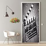 【Le Paquet Comprend】 1 jeu de stickers de porte comprenant 2 demi-pièces de 38,5 x 200 cm (L x H), la taille totale étant de 77 x 200 cm (L x H).