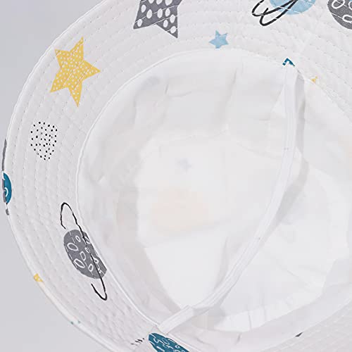 Taidor Kids Bucket Hat Print Cotton Beach Hat Summer Travel Sun Hats Planets #TOP4
