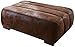 Produktbild Cavadore Sofa-Hocker Scoutano in Antiklederoptik / Polsterhocker im Industrial Design / Größe: 113 x 42 x 74 cm (BxHxT) / Bezug in Antik Chocco (braun) / Holzfüße in antik