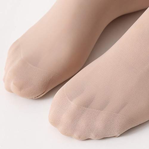 Fitu Women's 10 Pairs Sheer Nylon Ankle High Tights Hosiery Socks (With Gift Box) (5 Beige 5 Black) #TOP7