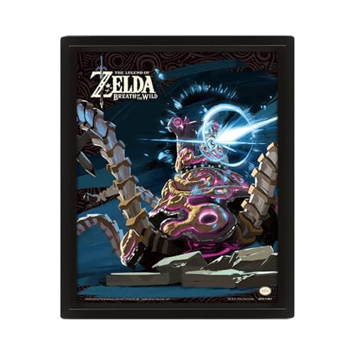Pyramid International – Cadre lenticulaire 3d - Vrai effet de mouvement et de profondeur – Nintendo - Zelda - Breath Of The Guardian – Idée cadeau...