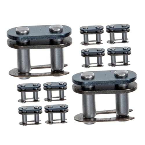 Milisten 12 piezas Eslabones Conector Cadena Rodillos para Moto Atv Mini Bike Liberación Rápida Resistente Accesorios Motos