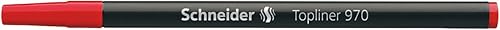 Schneider Fineliner Topliner 970 911 Stylo d'écriture Rouge 0,4