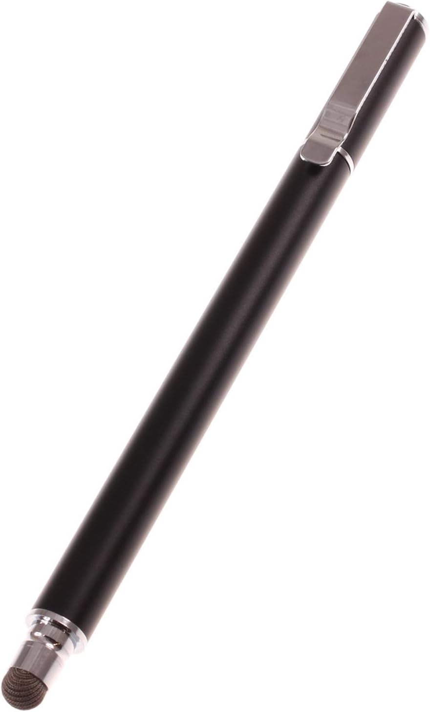 Stylus Touch Screen Pen Fiber Tip Compatible with OnePlus Pad 3 (2025), Aluminum Lightweight Black