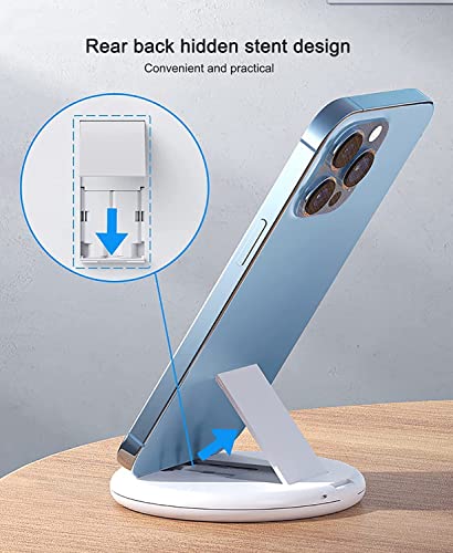Image of JGD PRODUCTS All In One 60W USB Fast Charging Travel Cable Set Type C, Lightening and Micro USB Port Inbuilt Mobile Stand Compatible with iPhone, iPad,Samsung,OnePlus, Mi,Oppo,Vivo,iQOO (White)