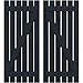 Ekena Millwork ARW102SB623X63OBH Americraft Six 2 Exterior Real Wood Spaced Board-n-Batten Shutters w/Z-Bar (Per Pair), 23 1/2"W x 63"H, Starless Night Blue