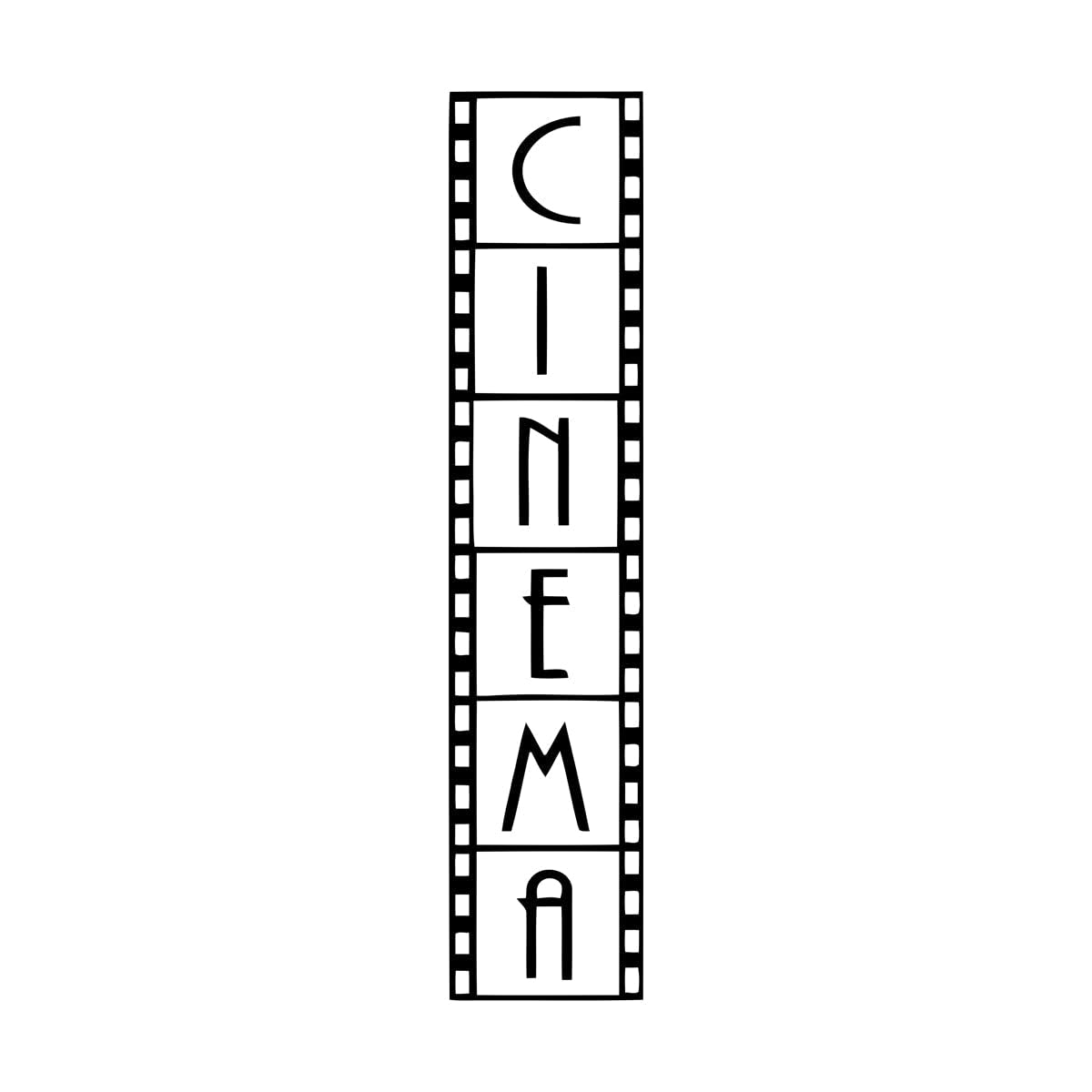 Lzhouting Wall Stickers 6961 Art Film Wall Sticker Cinema Decor Modern Design Movie Movie Vinyl Family Wall Decals Living Wall Small - 19X85cm