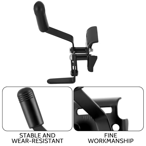 Image of DaisyInner 2 Pcs Heavy Duty Wheelchair Brakes Wheel Locks Wheelchair Parts Mount Bolt on Style for 7 /8 Inch Tubing Universal Wheel Lock Brake Assembly Medical Transport Chair Brake Side (Black)