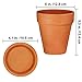 Terra Cotta Pots with Saucer- 6-Pack Large Terracotta Pot Clay Pots 5'' Clay Ceramic Pottery Planter Cactus Flower Pots Succulent Pot Drainage Hole- Great for Plants,Crafts,Wedding Favor (5 inches)