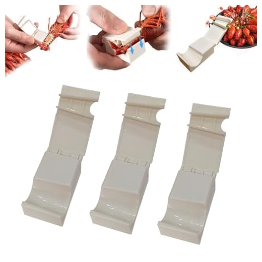 Crawfish Peeler, Crawfish Sheller, Efficient Crayfish Shelling Device, Crawfish Shucker, Shrimp Peeler Kitchen Gadgets Crawfish Sheller Tool, Portable Lightweight Protect Nail Crayfish Device(3pcs)