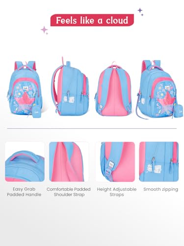 Image of Genie 15 inch Laptop Backpack for Women & Girls | Spacious Office, College & Travel Bag | Water Resistant, Multi-Compartment with Padded Laptop Sleeve