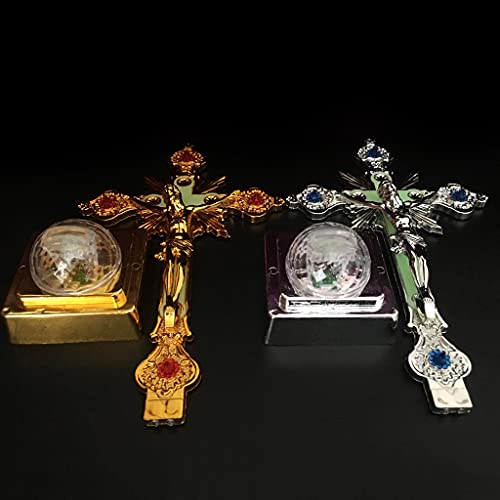 KOUJING Kerk Relikwieën Beeldjes Nachtlampje Kruisbeeld Jezus Christus Kruis Katholiek Antiek - Image 6