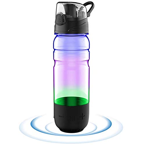 ICEWATER 3-in-1 Bluetooth Speaker+Dancing Lights +Smart Water Bottle(Glows to Remind You to Stay Hydrated),22 oz,Stay Hydrated and Enjoy Music