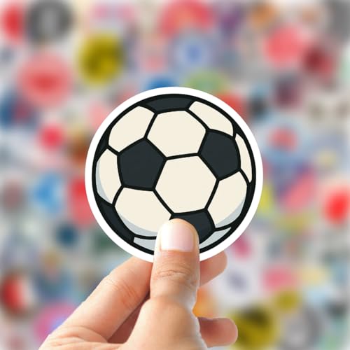 105 قطعة من ملصقات كرة القدم، ملصقات فينيل PVC مقاومة للماء لفرق أندية كرة القدم لزجاجات المياه، دفتر القصاصات، اللابتوب، الأمتعة، هدايا للأطفال والمراهقين والبالغين