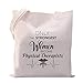 VAMSII Physical Therapist Tote Bag Physical Therapy Gifts Physical Therapist Gifts Therapist Assistant Gifts(Woman PT)