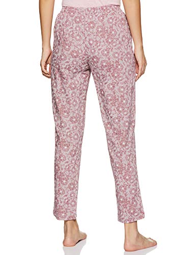 Image of Van Heusen Women's Printed Lounge Pants | Drawstrings & Side Pockets | Ultra Soft Fabric | Relaxed Fit | At home pyjamas | Everyday Comfort | Printed | Style 55306 | Available in Pack of 1 & 2