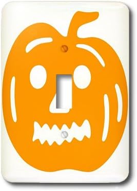 Vista 2 de 3dRose LSP 27866 _ _ _ _ _ _ _ _ _ _ _ _ _ _ _ _ _ _ _ _ 1 Naranja Cutout Halloween calabaza Interruptor de luz Cover