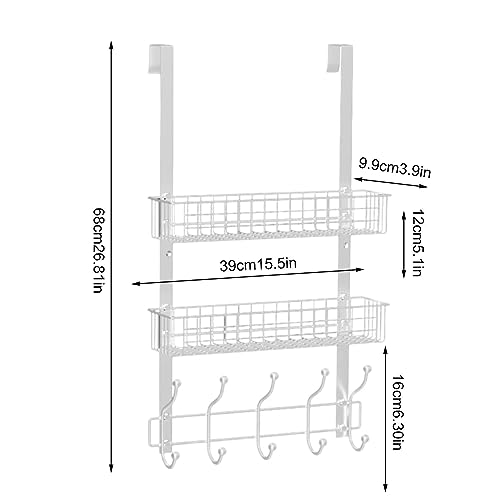 Porte-serviettes de porte solide anti-perçage pour petits espaces - 5