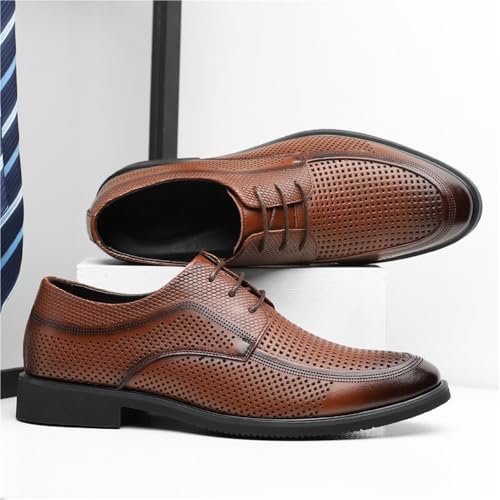 All-Match Men's Smart Shoes Breathable Dress Traditional Oxfords for Comfort2