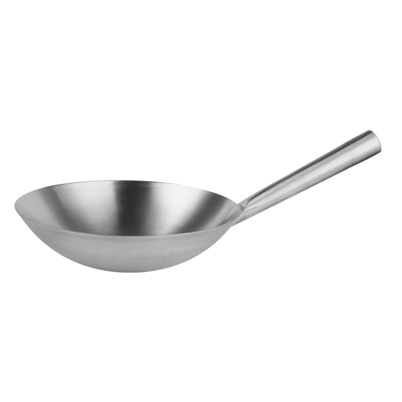 CRFFZ Kitchen Cooking Pot Stainless Steel Cooker Wok Restaurant Chef Frying Wok Pan Stainless Steel Cooking Woks Nonstick