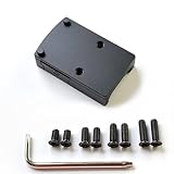 KEMIFON RMR Red Dot Mount Picatinny Rail Mount Reflex Sight Optics Low Proflile Adapter Plate Compatible with RMR/SRO/407C/507C/508T Mounting Footprints