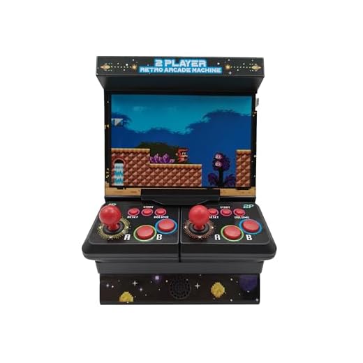 Mini macchina arcade con 300 giochi retro - Mini macchina arcade wireless a 2 giocatori - Console portatile di giochi retro con connessione TV e display a colori da 4,3" - Console portatile di mini ma