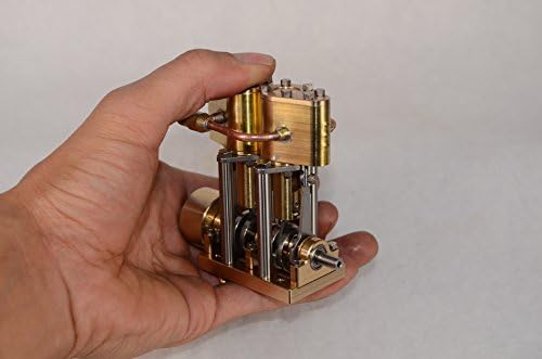 Steam Engine Kit Vertical Twin Cylinder Steam Engine Q3-fully Assembled Live Steam Locomotive
