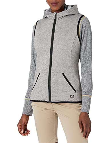 Chaqueta Acolchada para Mujer Chaleco Reversible Dos en Uno Stripe Cora con Capucha 3