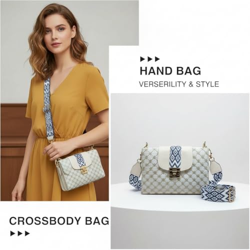 Image of Women's Girls Color Block Cross Body Sling Bag with Printed Belt | 1