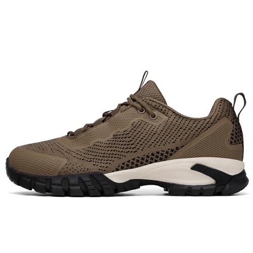 Hiking Shoes Men Waterproof Lightweight Black Trekking Breathable Comfortable Outdoor Work Trails All-Terrain Shoes Men Zapatos de Senderismo para Hombre