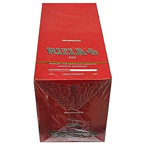 Rizla Papel de Liar Rojo Caja de 100 Paquetes Cover