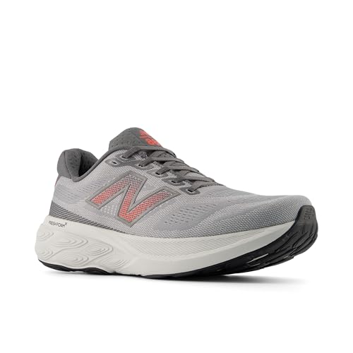 New Balance New Balance Men's Fresh Foam X 880 V15 Running Shoe, Slate Grey/Reflection/Urgent Red, 9.5 M