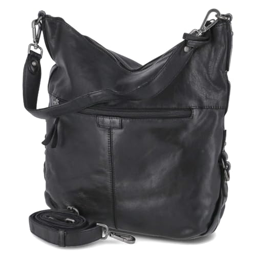 Beliana BEL9182-01 Bolso cuero mujer en negro, Negro , talla única
