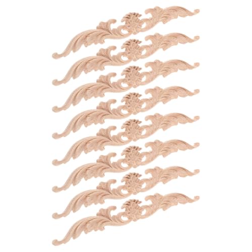 Apliques de madera duraderas de 8 piezas para restaurar aparadores 2
