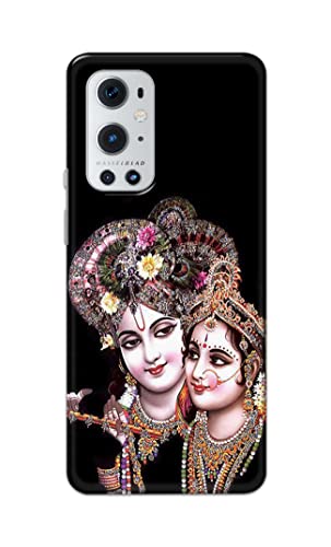Image of PRINTFIDAA� Printed Hard Back Cover Case for OnePlus 9 Pro Back Cover (Radha Krishna) -2808